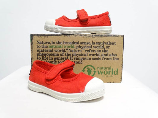 Sandalo bimba  476 Rosso   Natural World  Atelier Sanitario