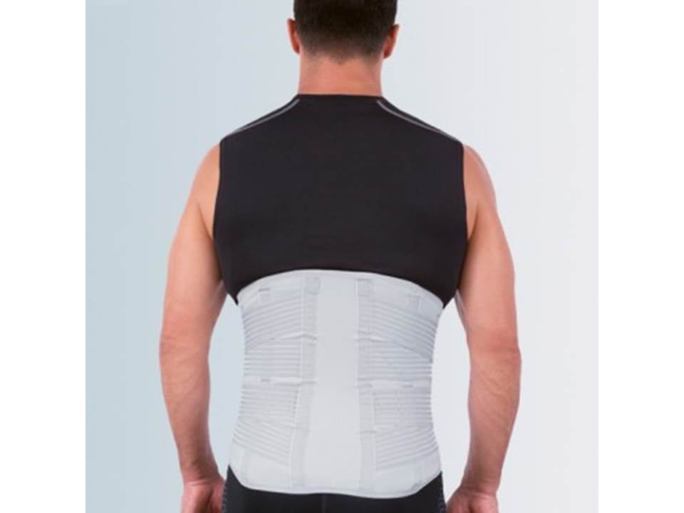 Corsetto lombare con doppia patella anteriore Relax Silver Fgp tessuto Sensitive mis. S circ.vita 80-90cm