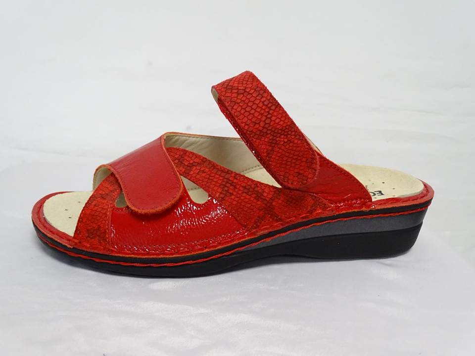 Ecosanit Candy rosso Ciabatta donna  Atelier Sanitario  Made in Italy